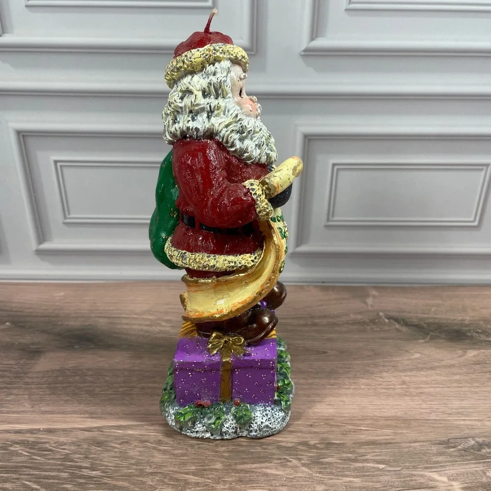 Vintage‎ Christopher Radko Santa Claus Year 2000 Figural Candle Red White 8 Inch